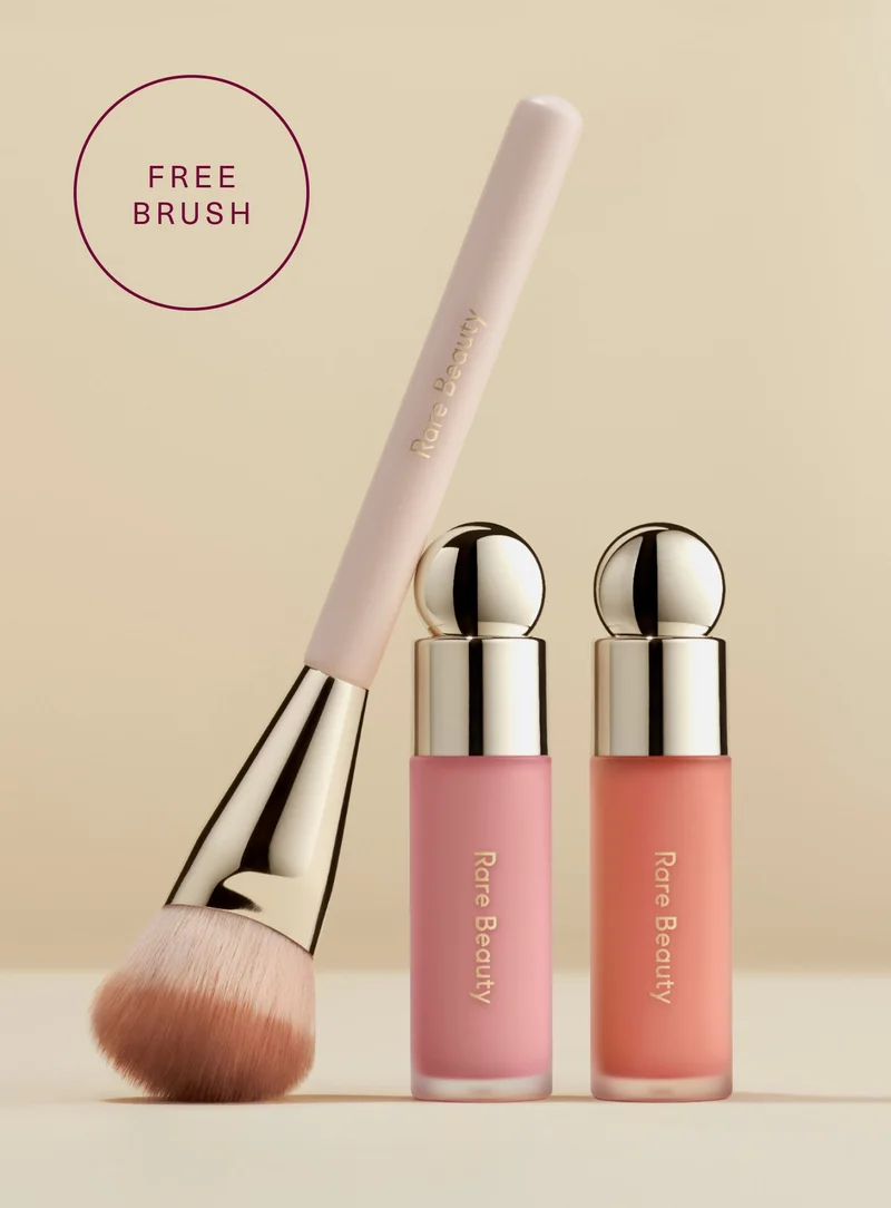 Набір Delena Soft Pinch Blush Bundle: щітка та два флакони рідких рум’ян Rare Beauty